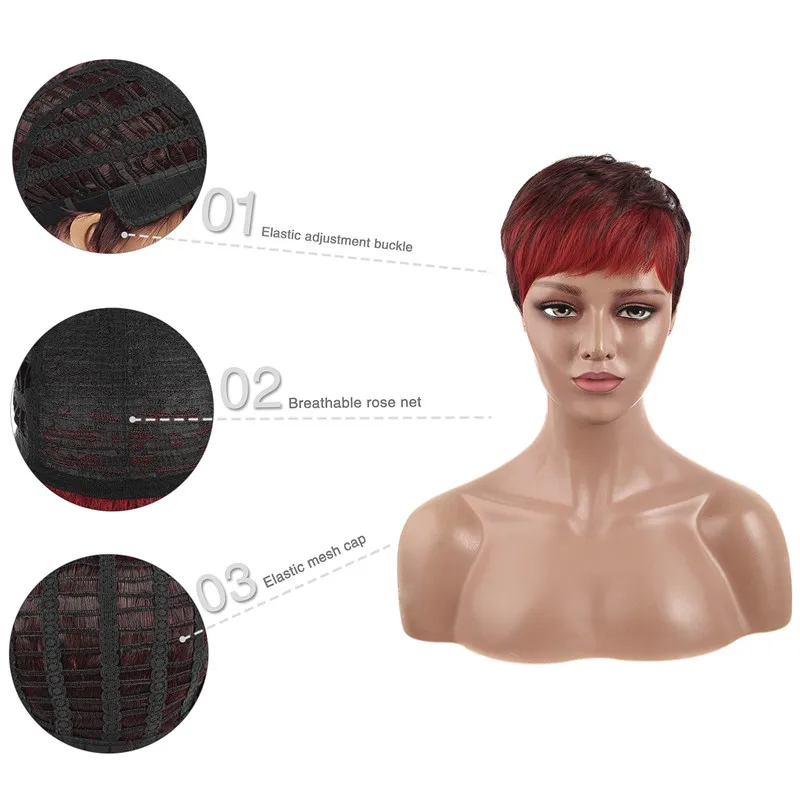 Women Short Omber Red Black Straight Wig Synthetic Wig With Bang Heat Resistant Fiber For Women Daily Party Use Nature Looking
Women Short Omber Red Black Straight Wig Synthetic Wig With Bang Heat Resistant Fiber For Women Daily Party Use Nature Looking