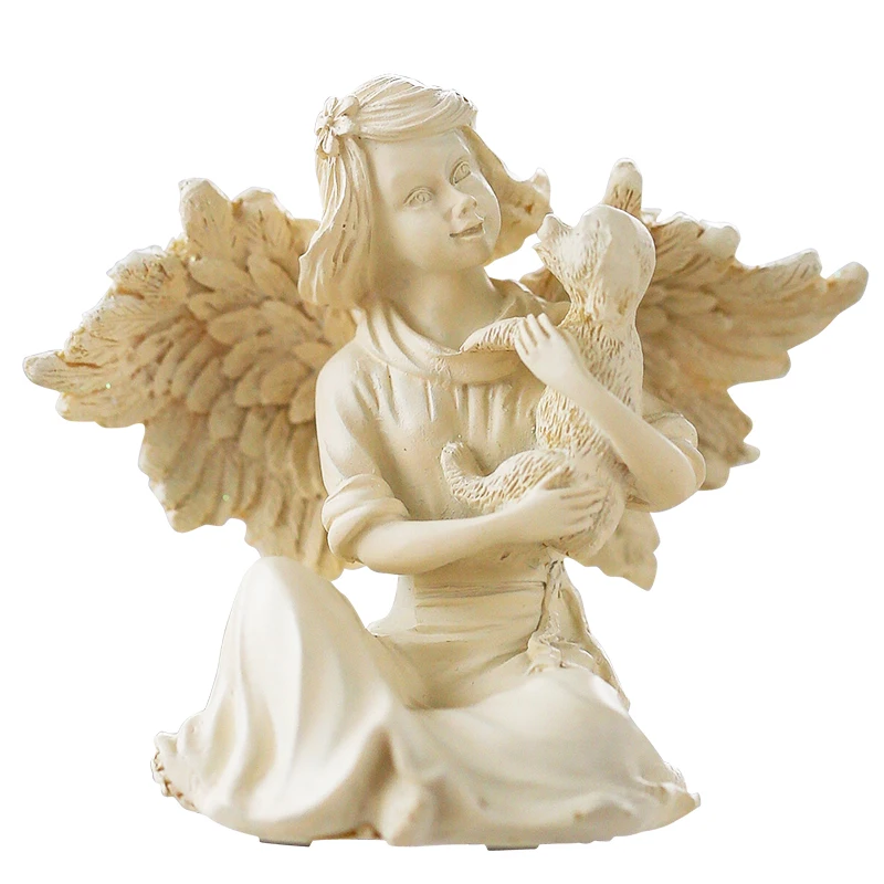 Статуя домашнее украшение из смолы, поделки, эльфов, милая девушка, Держит собаку, ангел, украшение
Статуя домашнее украшение из смолы, поделки, эльфов, милая девушка, Держит собаку, ангел, украшение