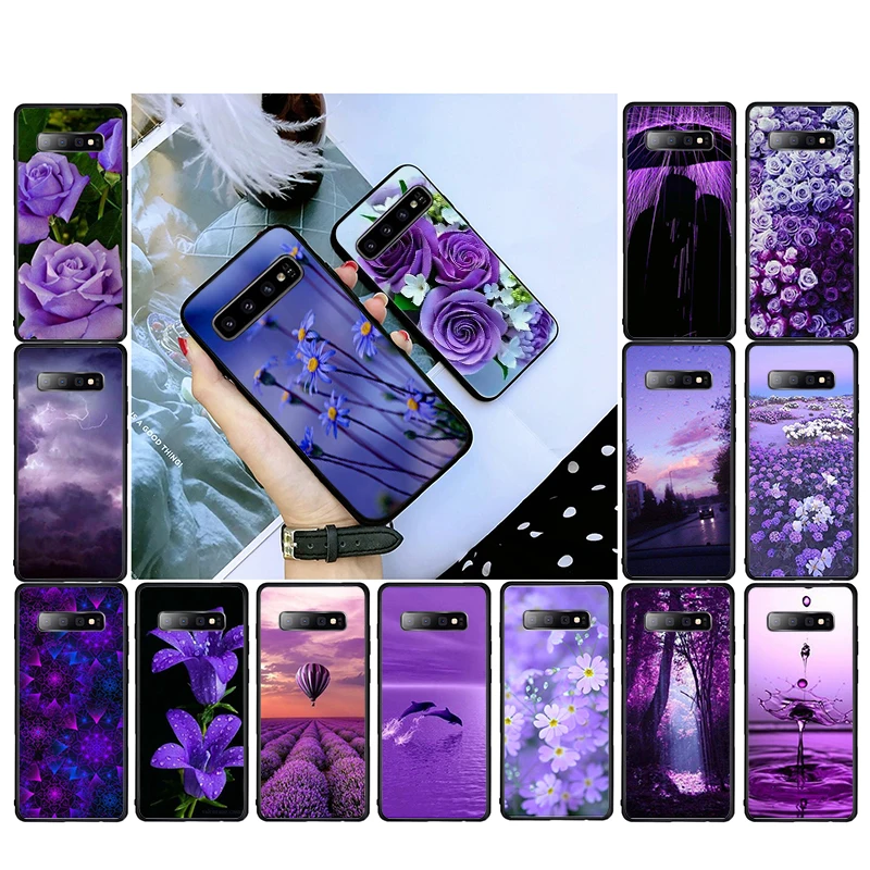 Фото Чехол infinity on Purple для телефона Samsung Galaxy S21 S20 Plus S20Ultra S20FE S10 S10E S7 S8 S9 чехол|Бамперы| |