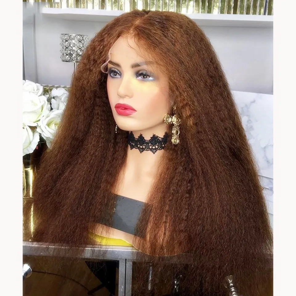 #30 Blonde Color 26''Synthetic Lace Front Wigs Long Kinky Straight Japanese Fake Hair Glueless With Natural Hairline Middle Part
#30 Blonde Color 26''Synthetic Lace Front Wigs Long Kinky Straight Japanese Fake Hair Glueless With Natural Hairline Middle Part