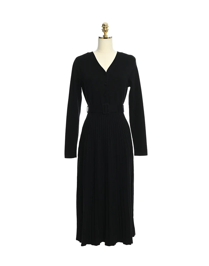 COIGARSAM Knitting Women Long dress High Waist V-Neck Dresses Pink Black Apricot 8909
COIGARSAM Knitting Women Long dress High Waist V-Neck Dresses Pink Black Apricot 8909