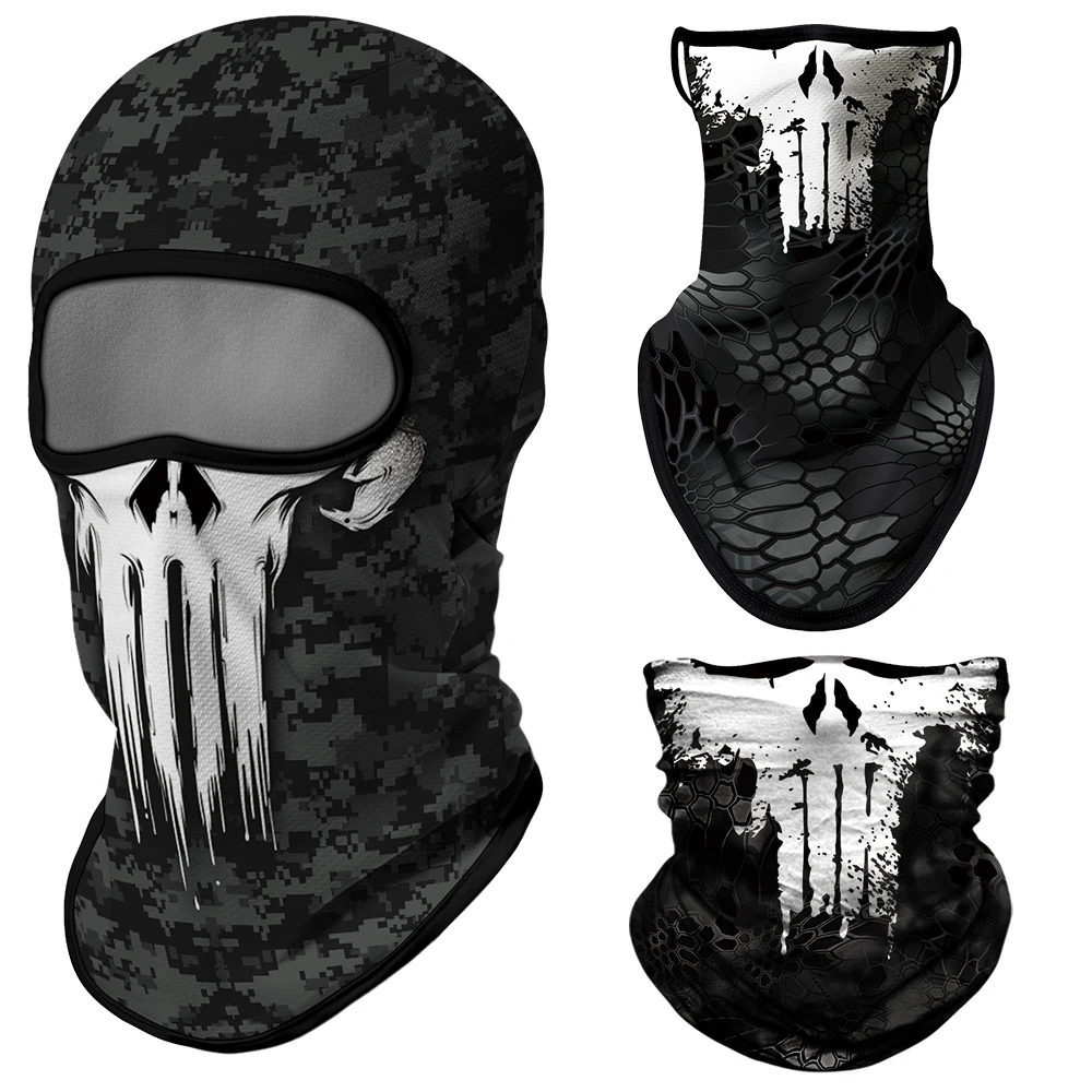 Punisher Ski Mask Balaclava Cagoule Visage Triangle Scarf Neck Gaiter Buff Moto Full Face Shield Camouflage Bandana Mascara Men
Punisher Ski Mask Balaclava Cagoule Visage Triangle Scarf Neck Gaiter Buff Moto Full Face Shield Camouflage Bandana Mascara Men