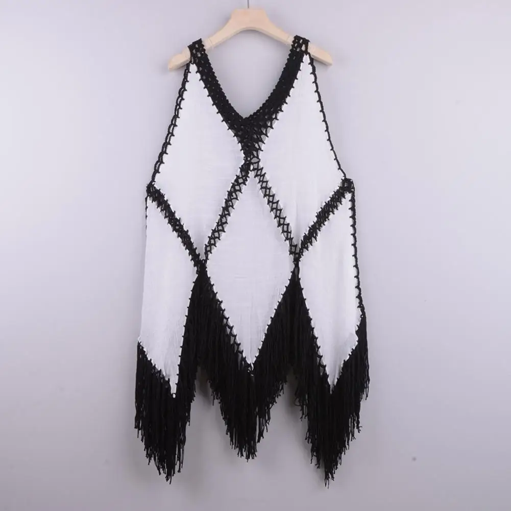 60% Dropshipping!! Sexy Sleeveless Bikini Cover Up V Neck Irregular Tassel Swimsuit Cover Up for Vacation
60% Dropshipping!! Sexy Sleeveless Bikini Cover Up V Neck Irregular Tassel Swimsuit Cover Up for Vacation