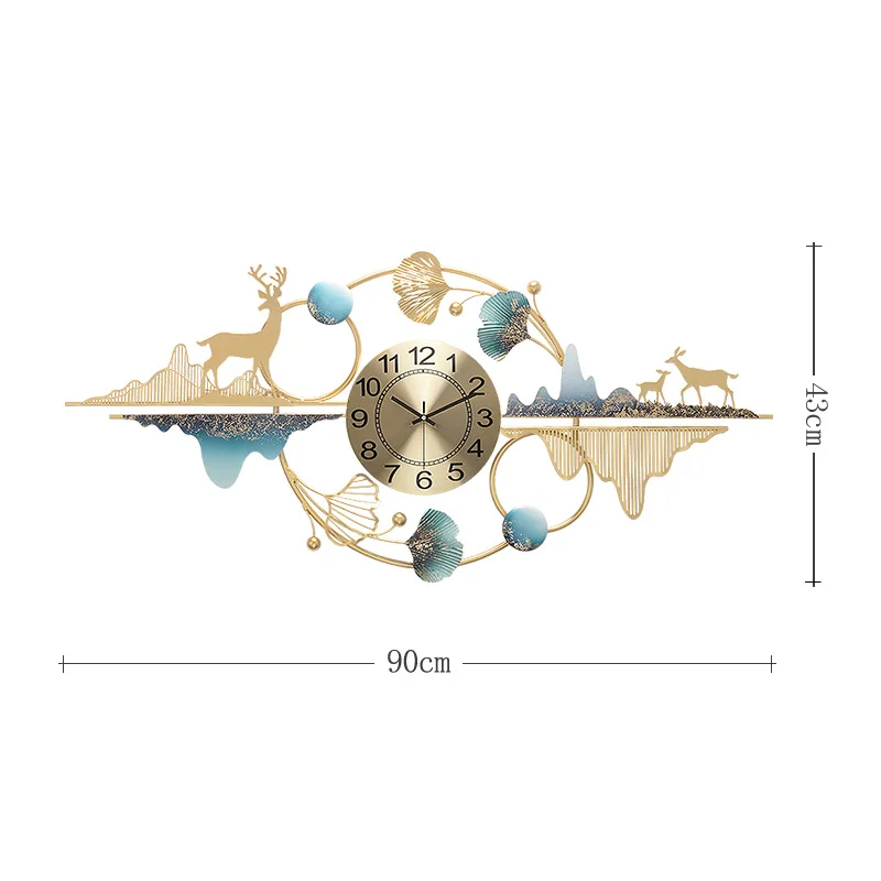 Living Room Decorations Large Wall Clock Metal Luxury Gold Wall Watches Home Decor Creative Kitchen Clocks Orologio Da Parete
Living Room Decorations Large Wall Clock Metal Luxury Gold Wall Watches Home Decor Creative Kitchen Clocks Orologio Da Parete
