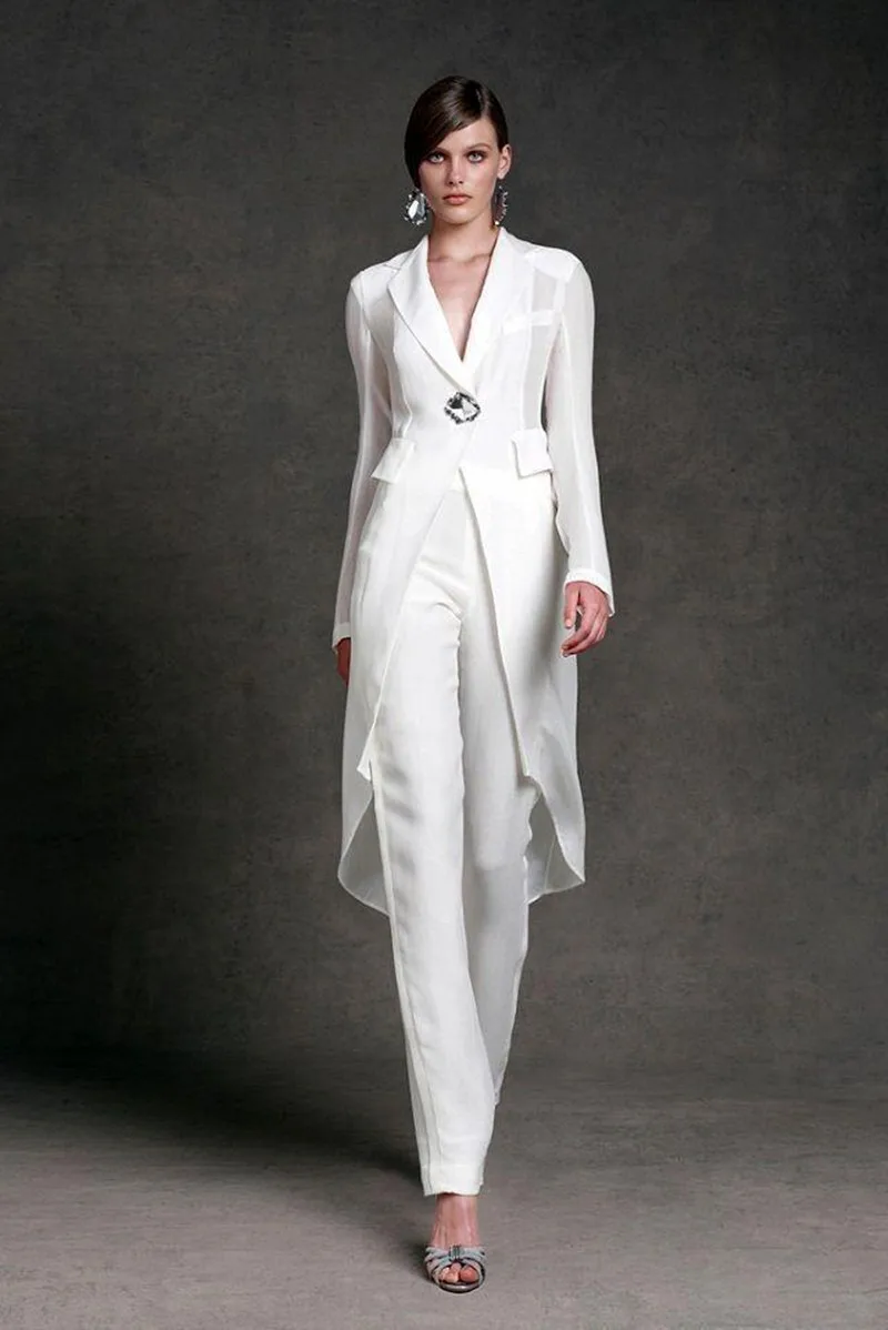 Modest Chiffon Mother of the Bride Dresses Pants Suits V-Neck Long Sleeves Formal Evening Gowns Mother of the Bridal Suits
Modest Chiffon Mother of the Bride Dresses Pants Suits V-Neck Long Sleeves Formal Evening Gowns Mother of the Bridal Suits
