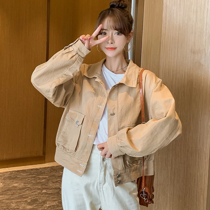 Denim jacket women Korean style loose casual jacket cropped tops jackets for women chaquetas de mujer
Denim jacket women Korean style loose casual jacket cropped tops jackets for women chaquetas de mujer