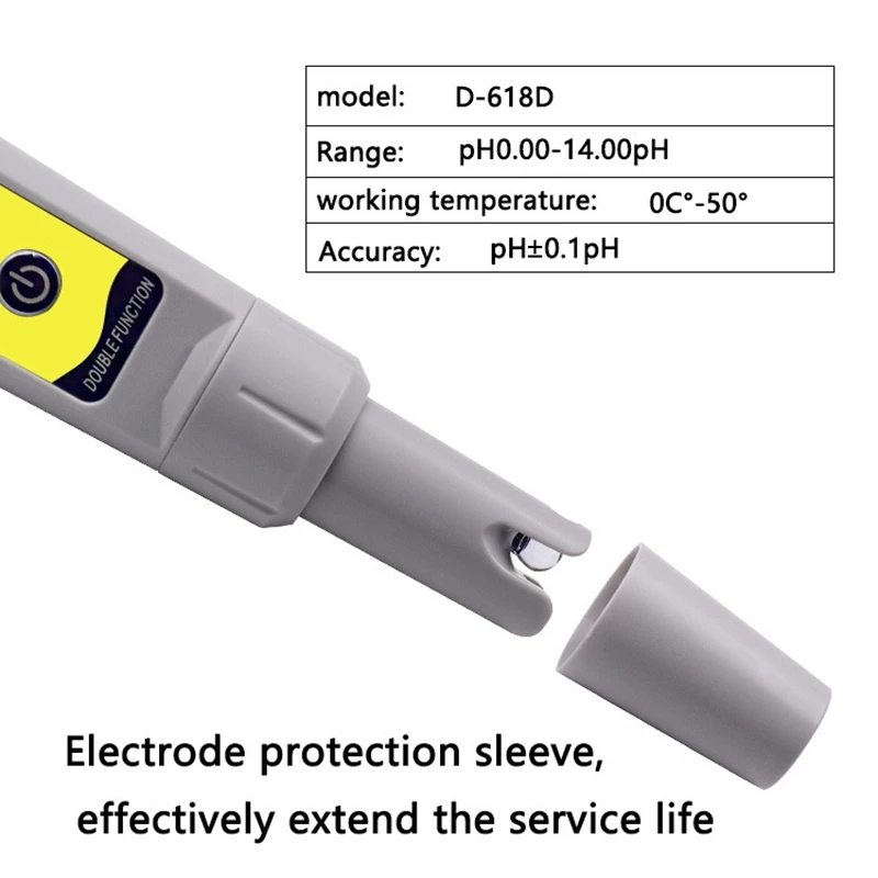 PH Meter PH/Temperature Meter Digital with ATC Water Quality Monitor Tester for Pools, Drinking Water, Aquariums
PH Meter PH/Temperature Meter Digital with ATC Water Quality Monitor Tester for Pools, Drinking Water, Aquariums