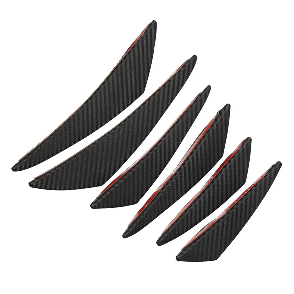 6pcs/set Universal Car Front Bumper Lip Rubber Fin Splitter Spoiler Canard Valence Body Sticker Styling Accessories Wholesale
6pcs/set Universal Car Front Bumper Lip Rubber Fin Splitter Spoiler Canard Valence Body Sticker Styling Accessories Wholesale