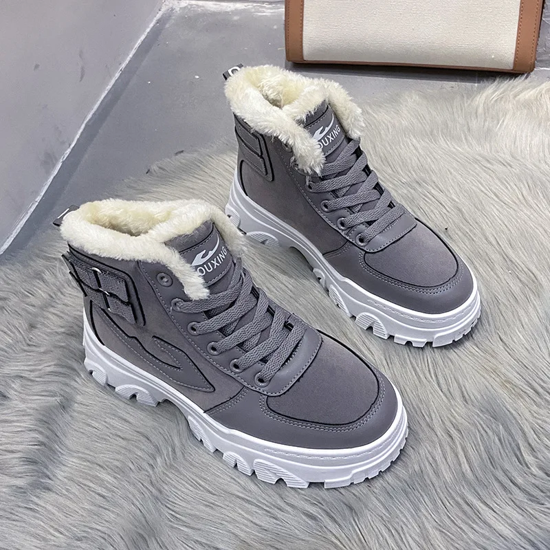 Ladies Casual Shoes Lace-up Fashion Sneakers Platform Snow Boots Winter Women Boots Warm Plush Women's Shoes Zapatos De Mujer
Ladies Casual Shoes Lace-up Fashion Sneakers Platform Snow Boots Winter Women Boots Warm Plush Women's Shoes Zapatos De Mujer