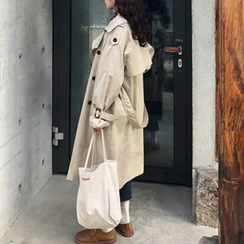 Spring and Autumn 2020 New Popular Windbreaker Women's Mid-Length over-the-Knee Loose All-match Casual Jacket Women's Thin
Spring and Autumn 2020 New Popular Windbreaker Women's Mid-Length over-the-Knee Loose All-match Casual Jacket Women's Thin