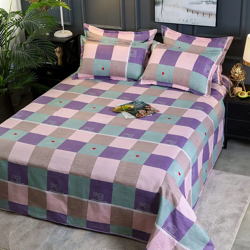 (Bed sheet + pillowcase) 3-piece set of simple bed sheet single double bed plant velvet washed cotton bed sheet for home use
(Bed sheet + pillowcase) 3-piece set of simple bed sheet single double bed plant velvet washed cotton bed sheet for home use