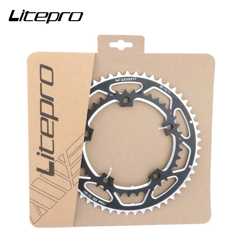 lp litepro road bike double disc 2-piece toothed aluminum alloy double disc 53t-39t folding bike sprocket wheel
lp litepro road bike double disc 2-piece toothed aluminum alloy double disc 53t-39t folding bike sprocket wheel