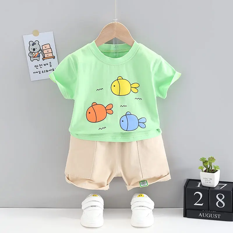 2021 New Summer Cartoon Clothing Children Boy Girls Cartoon T Shirt Shorts 2Pcs/sets Kids Infant Clothes Toddler Cacual Suit
2021 New Summer Cartoon Clothing Children Boy Girls Cartoon T Shirt Shorts 2Pcs/sets Kids Infant Clothes Toddler Cacual Suit