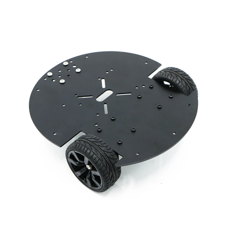 Standard two wheel differential car chassis round intelligent vehicle chassis with encoder motor
Standard two wheel differential car chassis round intelligent vehicle chassis with encoder motor