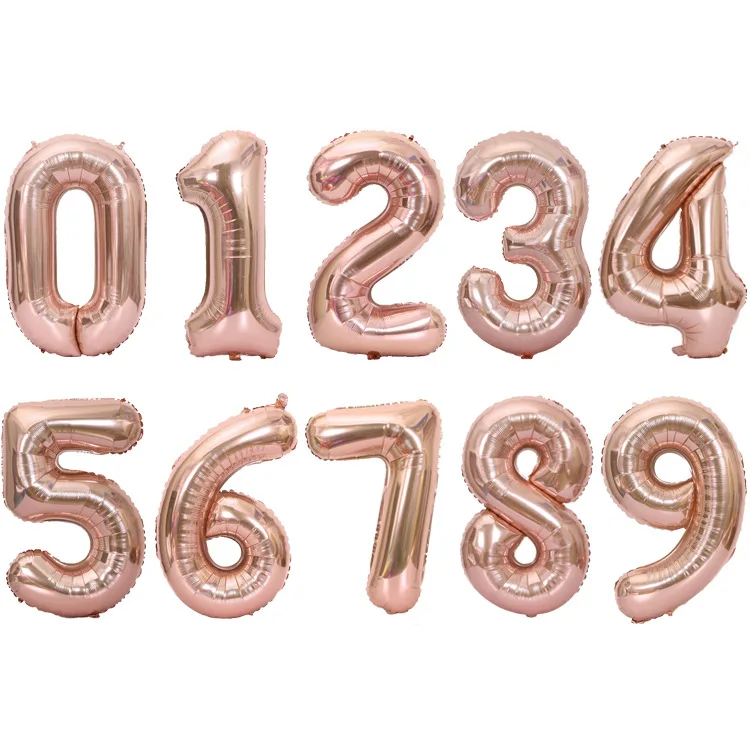 40 Inch Rose Gold Digital Aluminum Film Balloon Valentine's Day Wedding Holiday Birthday Party Decoration Floating Air Ball
40 Inch Rose Gold Digital Aluminum Film Balloon Valentine's Day Wedding Holiday Birthday Party Decoration Floating Air Ball