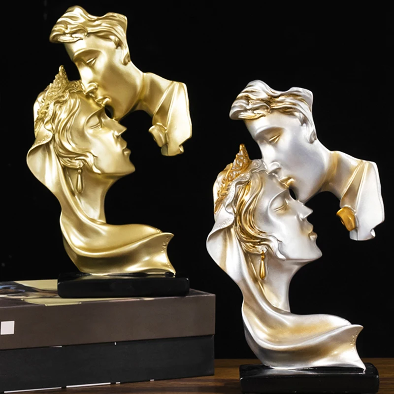 New modern abstract sculpture art kiss couple statue home decor ornaments Resin Wine cabinet desktop decor crafts wedding gift
New modern abstract sculpture art kiss couple statue home decor ornaments Resin Wine cabinet desktop decor crafts wedding gift