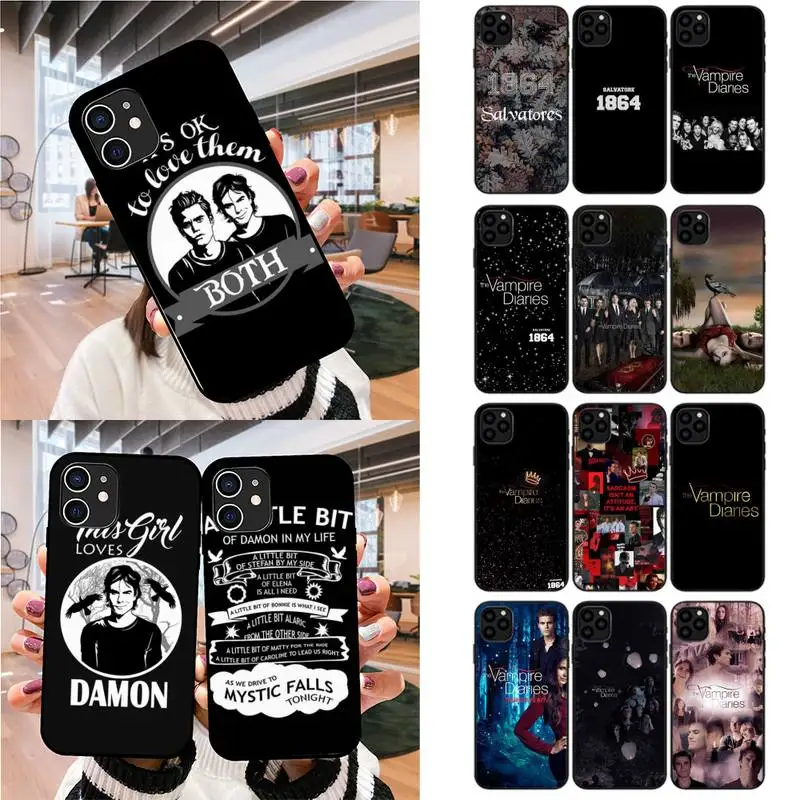 The Vampire Diaries Black Phone Case For iPhone 12 Mini 11 Pro XS Max X XR 7 8 Plus
The Vampire Diaries Black Phone Case For iPhone 12 Mini 11 Pro XS Max X XR 7 8 Plus