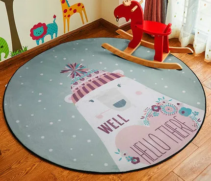 Nordic style art cartoon animals non-slip round rugs floor mats bedroom living room home decoration
Nordic style art cartoon animals non-slip round rugs floor mats bedroom living room home decoration