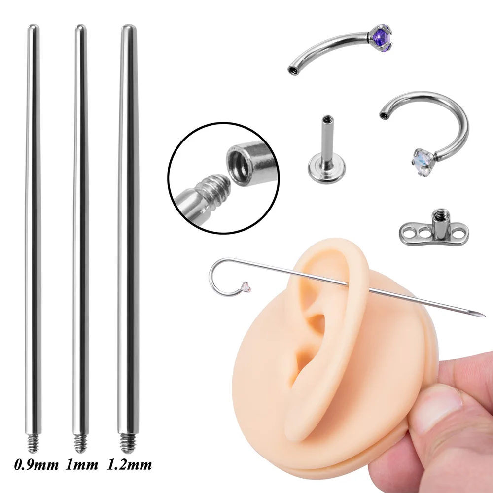1PC Threaded Taper Labret Lip Stud Dermal Pull Pin Tools 316L Surgical Steel Insertion Pin Taper Fashion Body Piercing Jewelry
1PC Threaded Taper Labret Lip Stud Dermal Pull Pin Tools 316L Surgical Steel Insertion Pin Taper Fashion Body Piercing Jewelry