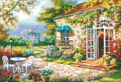 Huajian Garden Needlework,For Embroidery,DIY 14CT Unprinted Arts Cross stitch kits Set Cross-Stitching Home Decor
Huajian Garden Needlework,For Embroidery,DIY 14CT Unprinted Arts Cross stitch kits Set Cross-Stitching Home Decor