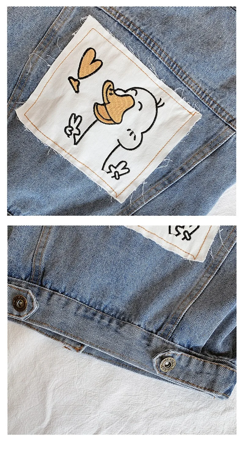 Children's clothing girl cartoon denim jacket children's long-sleeved shirt baby loose jacket 2020 autumn new
Children's clothing girl cartoon denim jacket children's long-sleeved shirt baby loose jacket 2020 autumn new