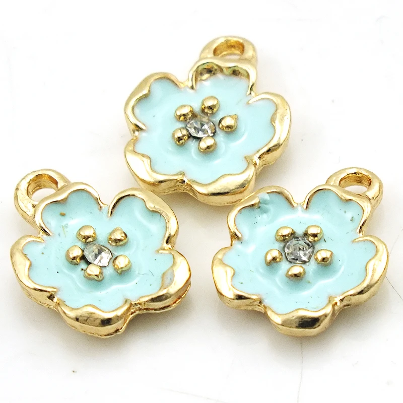 JINGLANG Enamel Flowers Charm Necklace Earrings Fashion Jewelry Alloy Pendants Making Accessories Jewelry 50pcs
JINGLANG Enamel Flowers Charm Necklace Earrings Fashion Jewelry Alloy Pendants Making Accessories Jewelry 50pcs