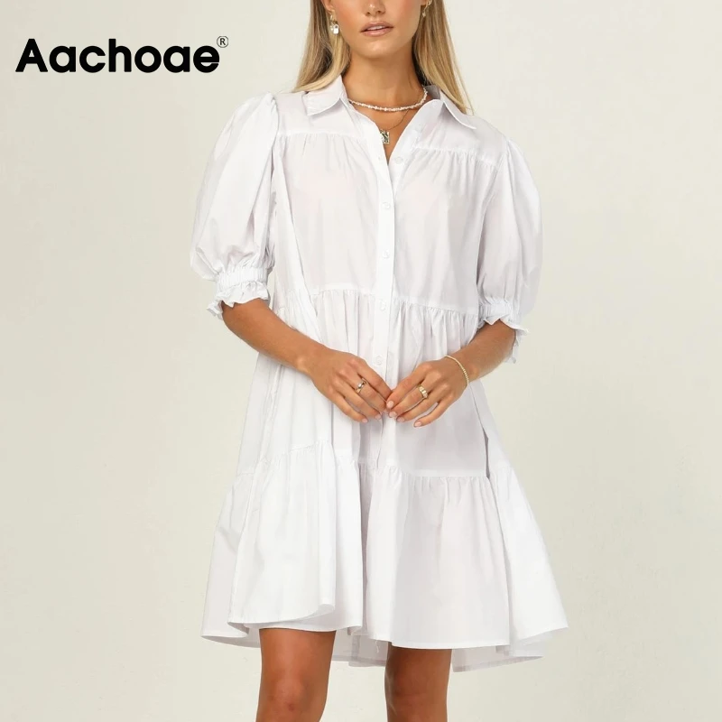 Мини-платье Aachoae женское с оборками, элегантное белое ТРАПЕЦИЕВИДНОЕ ПЛАТЬЕ-рубашка с отложным воротником, с пышными короткими рукавами, на ...
Мини-платье Aachoae женское с оборками, элегантное белое ТРАПЕЦИЕВИДНОЕ ПЛАТЬЕ-рубашка с отложным воротником, с пышными короткими рукавами, на ...