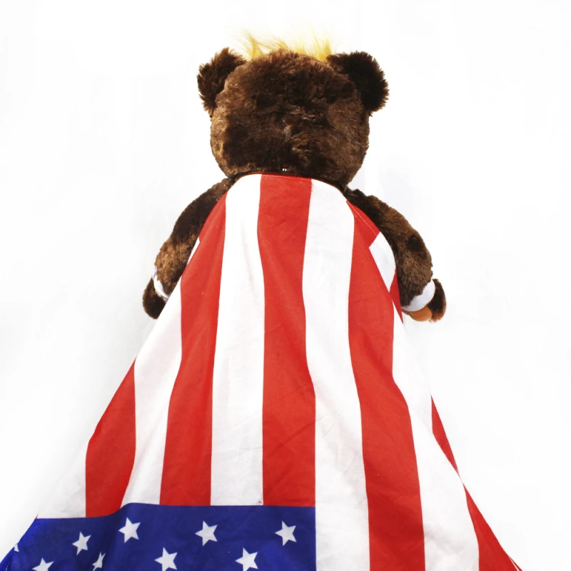 60 см Дональд Трамп медведь плюшевые игрушки крутой США президент с флагом милые