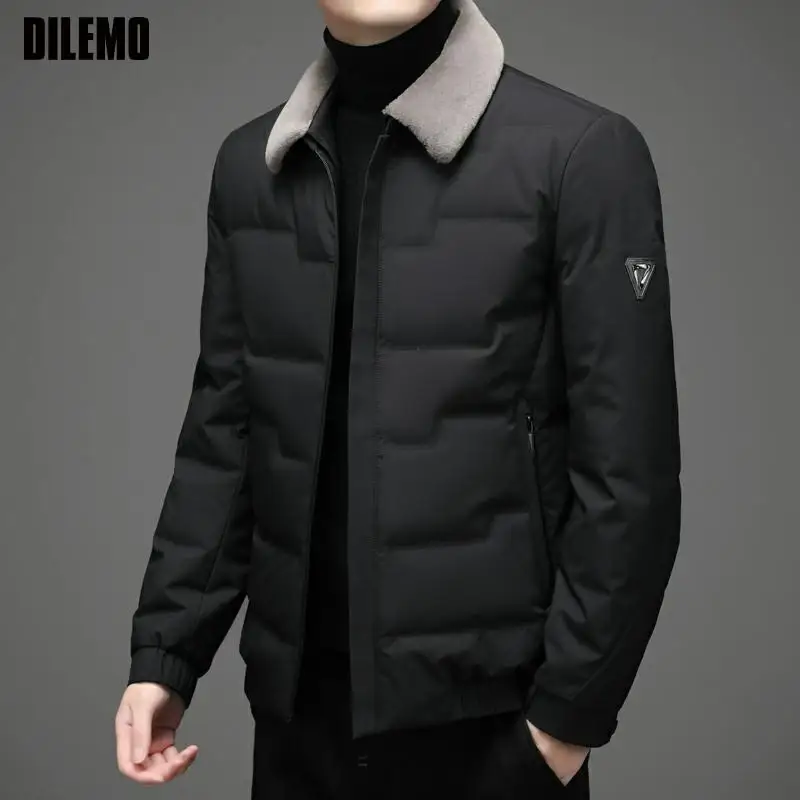 Top Grade Winter Brand Casual Fashion Fur Collar Down Jacket Men Brand Thick Warm Windbreaker Jacket Coats Mens Clothes 2021
Top Grade Winter Brand Casual Fashion Fur Collar Down Jacket Men Brand Thick Warm Windbreaker Jacket Coats Mens Clothes 2021