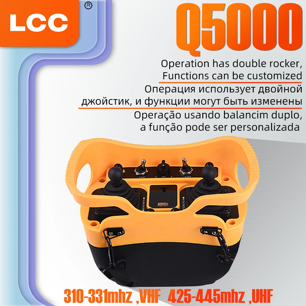Q5000 Joystick Remot Control Custom Edition 315MHz DC 12V 24V 110V Wireless Overhead Crane Large Truck Industrial Remote Control
Q5000 Joystick Remot Control Custom Edition 315MHz DC 12V 24V 110V Wireless Overhead Crane Large Truck Industrial Remote Control
