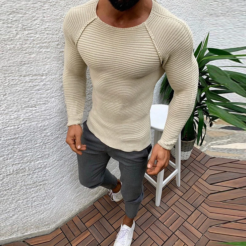 2021 Autumn and Winter New Round Neck Pullover Sweater Fashion Solid Color Thick Knitted Streetwear Male All Match Slim Jumpers
2021 Autumn and Winter New Round Neck Pullover Sweater Fashion Solid Color Thick Knitted Streetwear Male All Match Slim Jumpers