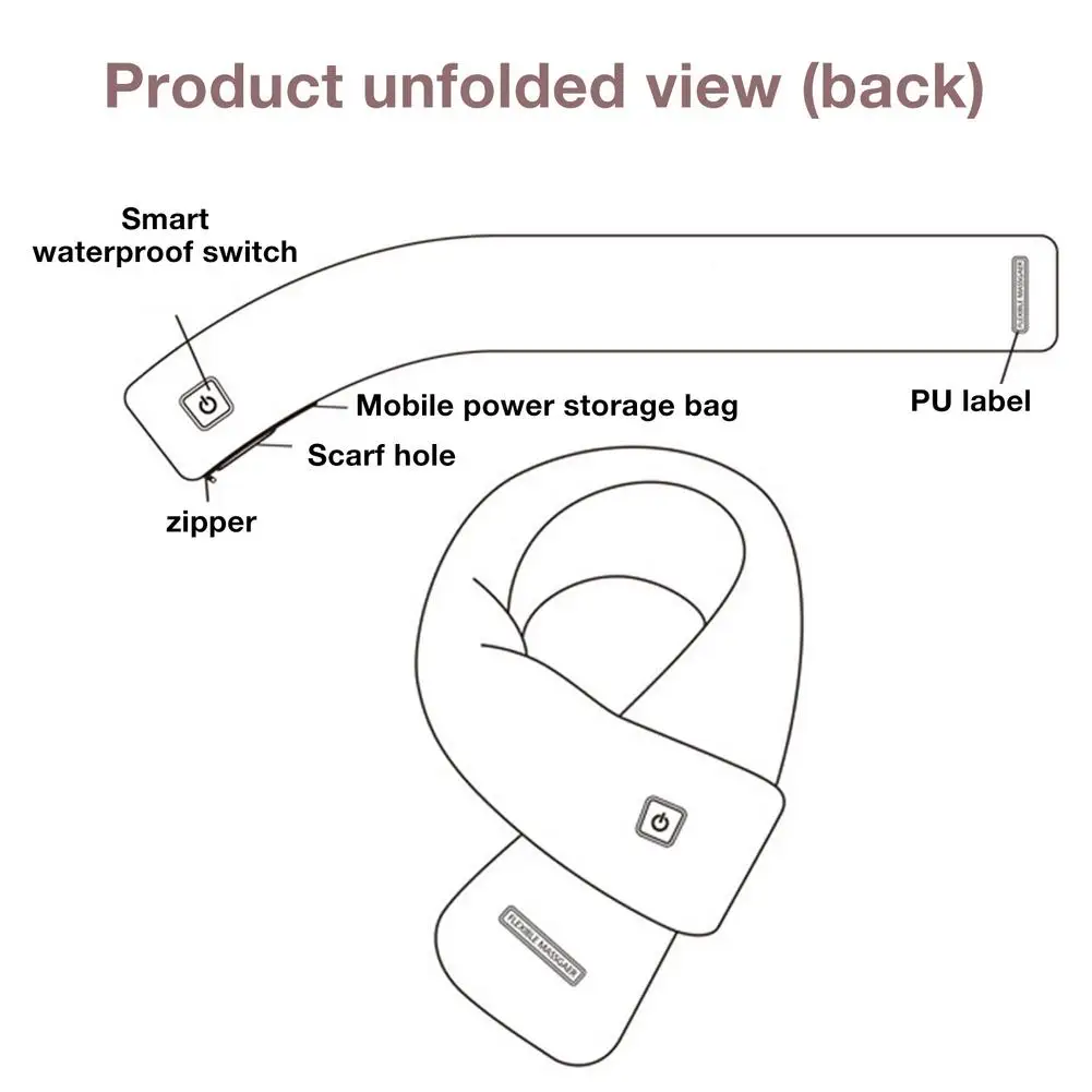 Heated Scarf USB Electric Heating Washable 3 Heat Settings With Timing Function Waterproof Electric Heated Shawl
Heated Scarf USB Electric Heating Washable 3 Heat Settings With Timing Function Waterproof Electric Heated Shawl