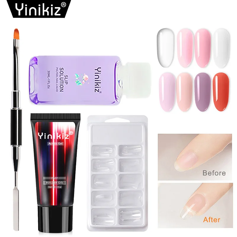 Yinikiz New Goods UV Builder Gel Poly Extension Nail Gel Acrylic Nail Art Crystal Gel for Nail Extension Polish
Yinikiz New Goods UV Builder Gel Poly Extension Nail Gel Acrylic Nail Art Crystal Gel for Nail Extension Polish