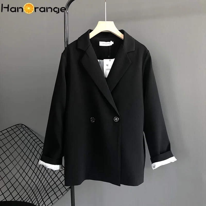 HanOrange черный костюм куртка женская весна осень 2022 драпировка профиль блейзер сплошной цвет свободная верхняя одежда
HanOrange черный костюм куртка женская весна осень 2022 драпировка профиль блейзер сплошной цвет свободная верхняя одежда