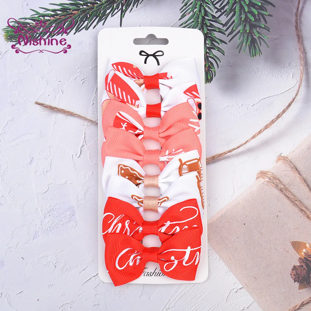 Nishine Infant Plaid Bowknot Hair Clips Baby Girls Cartoon Print Hairpins Rainbow Color Headwear Kids Christmas Accessories
Nishine Infant Plaid Bowknot Hair Clips Baby Girls Cartoon Print Hairpins Rainbow Color Headwear Kids Christmas Accessories