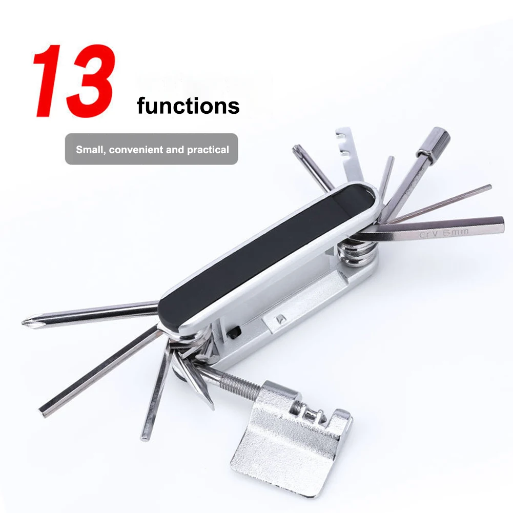 Multifunction 13-in-1 Bicycle Repair Tools Folding Design MTB Bike Maintenance Kit Set Bicycle Swiss Army Knife Repairing Tool
Multifunction 13-in-1 Bicycle Repair Tools Folding Design MTB Bike Maintenance Kit Set Bicycle Swiss Army Knife Repairing Tool