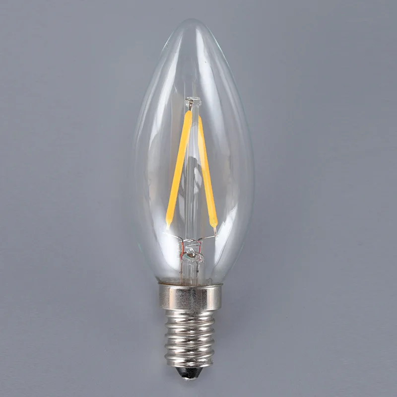 

10pcs/LOT Design Energy Saving 4W 8W 12W Candle bulb E14 220V 230V Lampada C35 C35L LED Filament Light Bulb 360 Degree Lamps