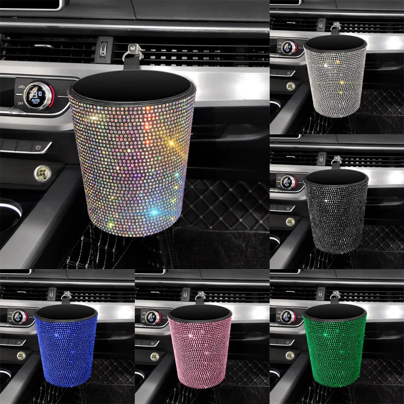 Car Crystal Glitter Trash Can Small Dustbin for Car Air Outlet Vehicle Rubbish Storage Paper Car Interior Accessories for Girl
Car Crystal Glitter Trash Can Small Dustbin for Car Air Outlet Vehicle Rubbish Storage Paper Car Interior Accessories for Girl
