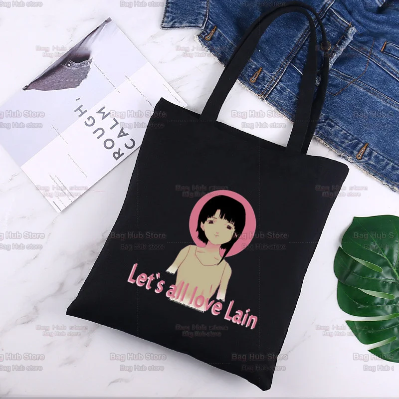 Серийные эксперименты, сумка для покупок Lain, черная сумка, сумка-тоут, летняя сумка через плечо, Холщовая Сумка большой вместимости, дикая су...
Серийные эксперименты, сумка для покупок Lain, черная сумка, сумка-тоут, летняя сумка через плечо, Холщовая Сумка большой вместимости, дикая су...