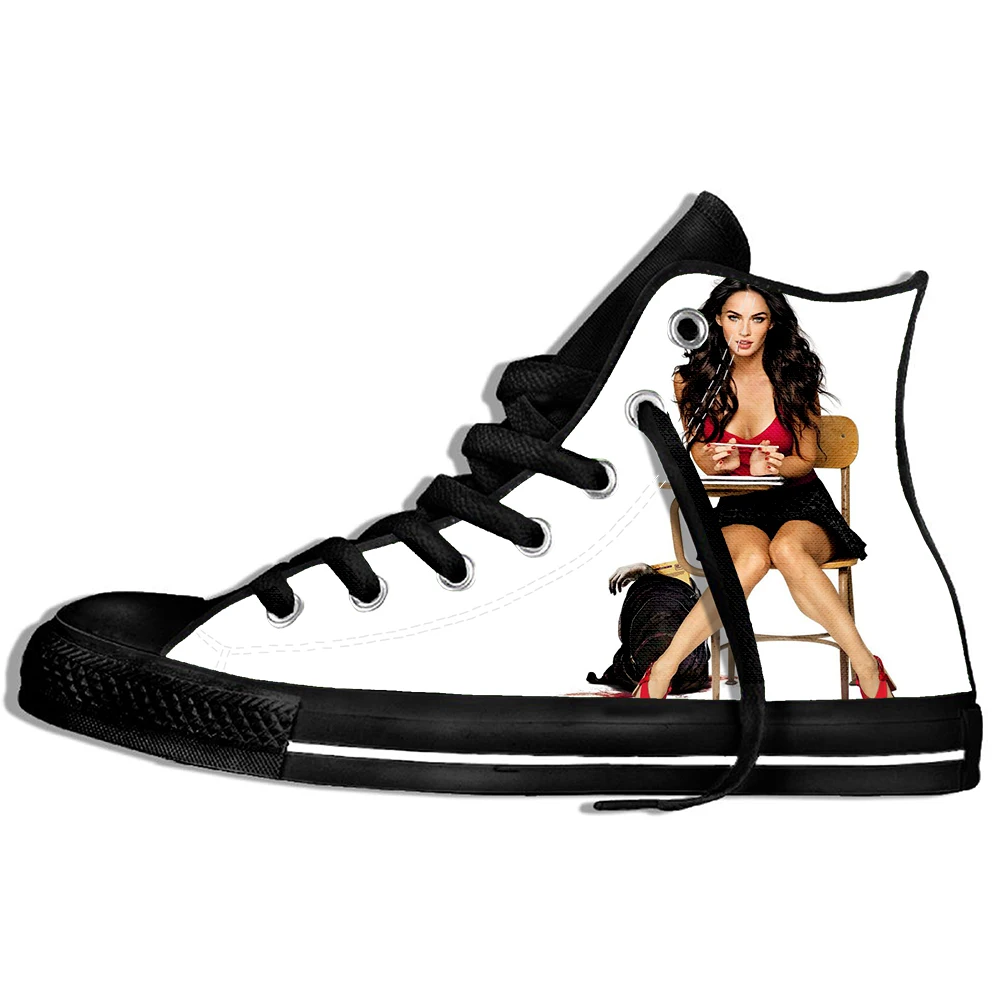 Новое поступление, популярные кроссовки Megan Fox для мужчин и женщин с 3D принтом, Стильные повседневные кроссовки Plimsolls
Новое поступление, популярные кроссовки Megan Fox для мужчин и женщин с 3D принтом, Стильные повседневные кроссовки Plimsolls