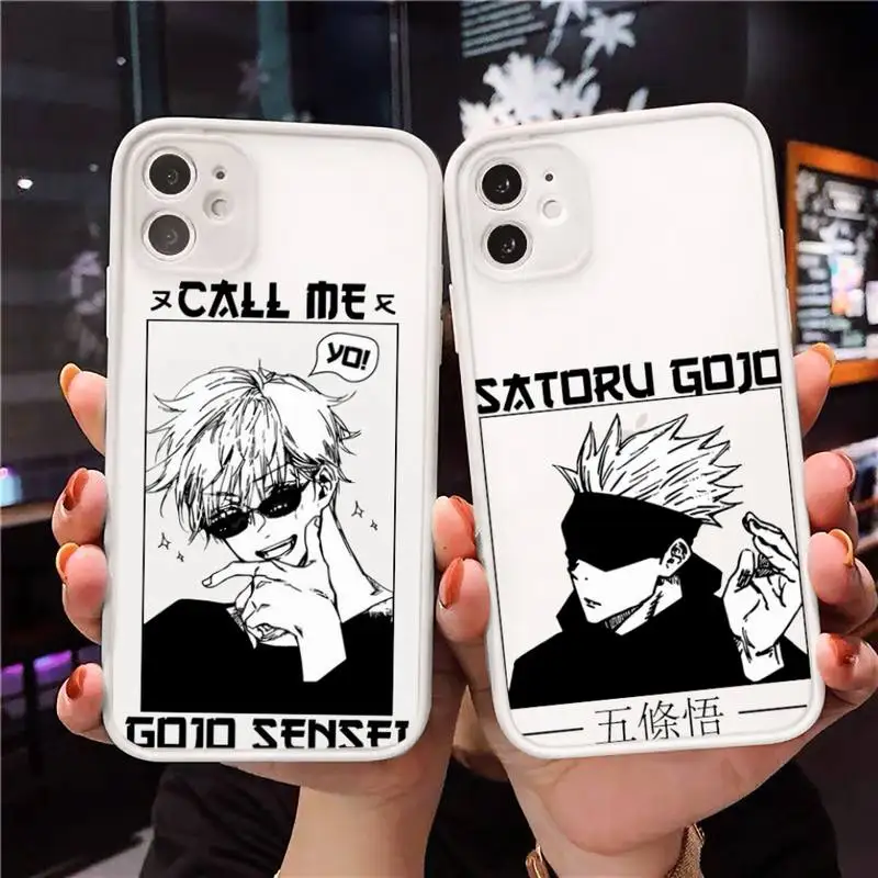 Jujutsu Kaisen Phone Case For iPhone 12 11 Mini Pro XR XS Max 7 8 Plus X Matte transparent White Cover
Jujutsu Kaisen Phone Case For iPhone 12 11 Mini Pro XR XS Max 7 8 Plus X Matte transparent White Cover