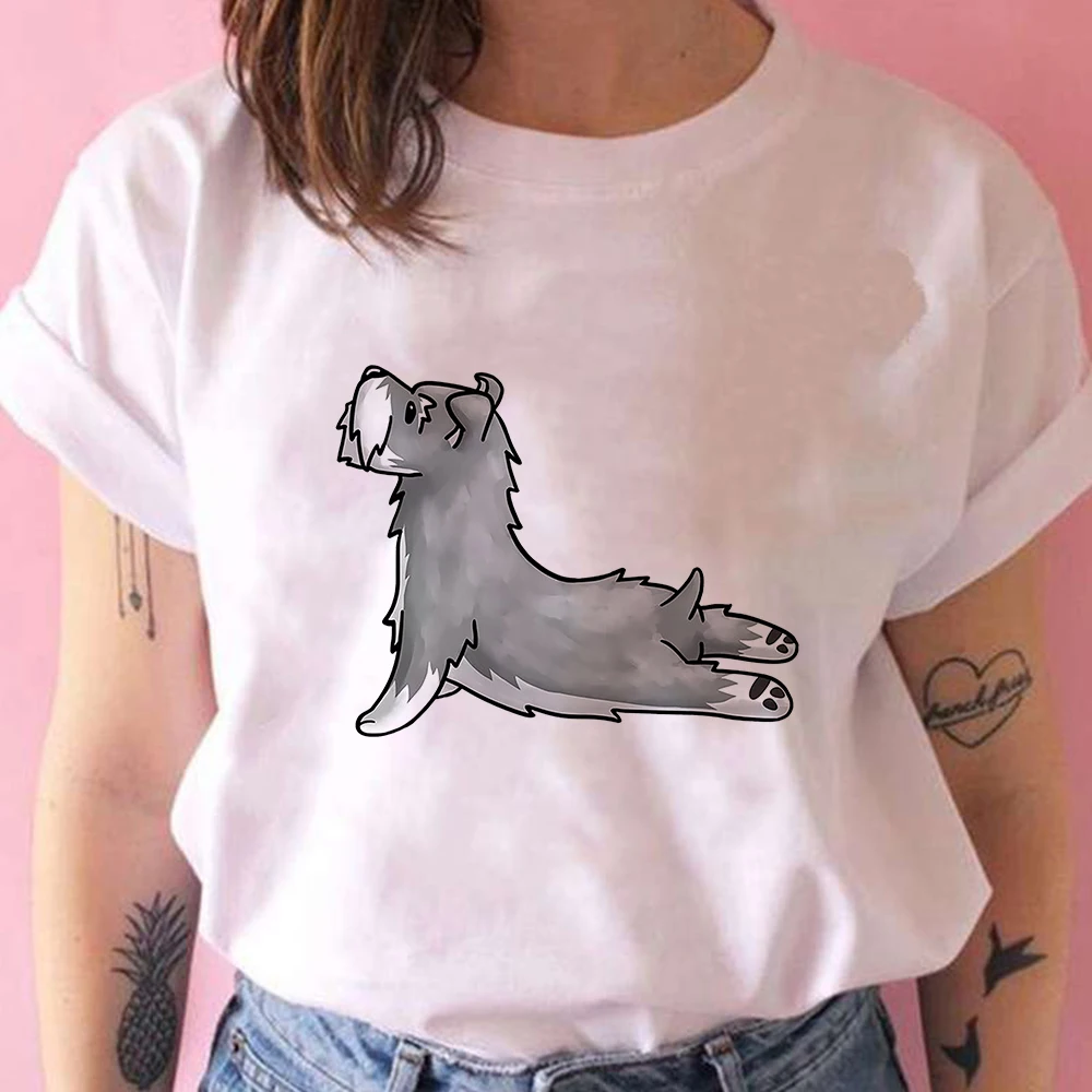 Schnauzer Loose Exercising Print T Shirts Basic Y2k Fashion Crewneck Short Sleeve Minimalist Style Pop Female Clothes
Schnauzer Loose Exercising Print T Shirts Basic Y2k Fashion Crewneck Short Sleeve Minimalist Style Pop Female Clothes