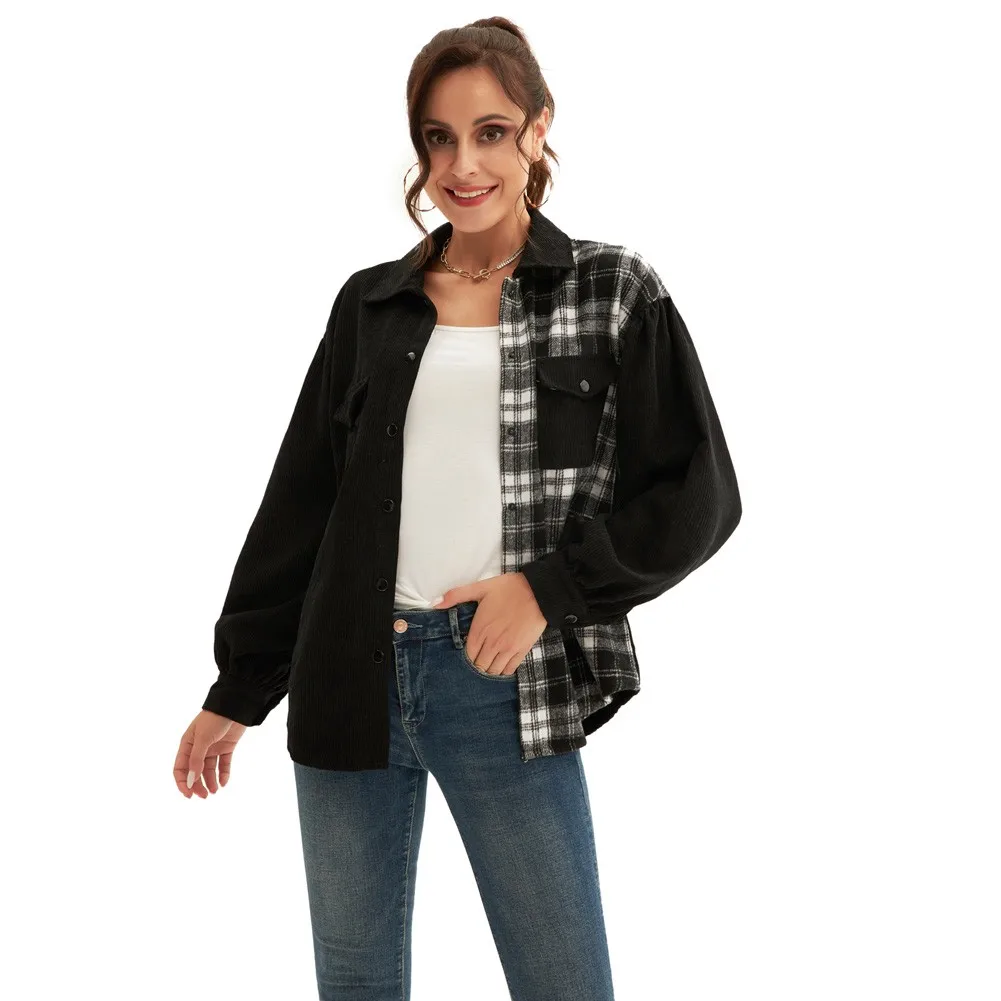Liumilac Women Contrast Color Shirt Loose Fit Long Sleeve Button-up Thin Coat Slightly Droppe Shirt Coat Long Sleeves
Liumilac Women Contrast Color Shirt Loose Fit Long Sleeve Button-up Thin Coat Slightly Droppe Shirt Coat Long Sleeves