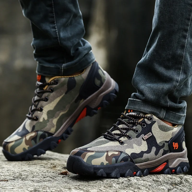 Winter Men's Outdoor Camouflage Hiking Shoes Waterproof Antiskid Travel Sneakers Women Wear-resistant Mountain Shoes for Couple
Winter Men's Outdoor Camouflage Hiking Shoes Waterproof Antiskid Travel Sneakers Women Wear-resistant Mountain Shoes for Couple