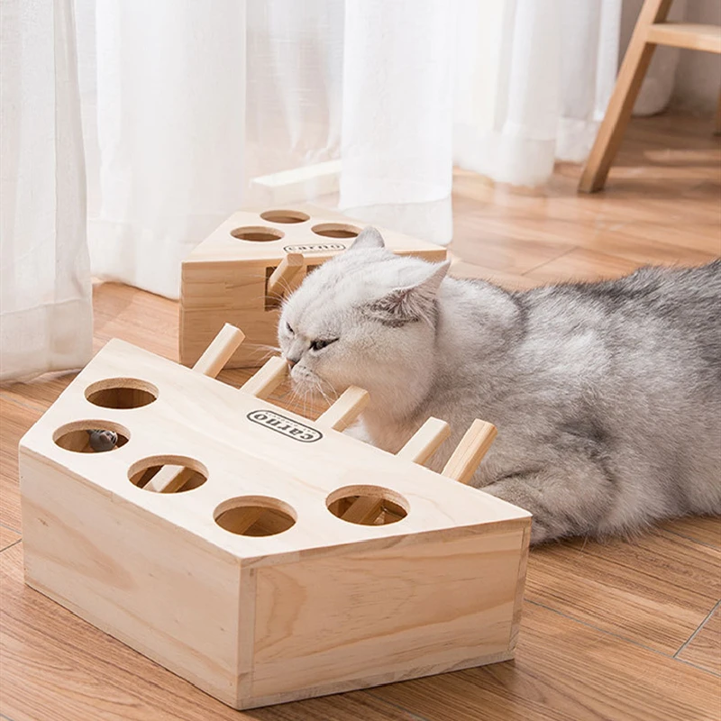 Игрушка для кошек, Охотничья игрушка, мышь, твердый деревянный интерактивный лабиринт, популярный хомяк с 3/5 отверстиями для мыши, захват ко...
Игрушка для кошек, Охотничья игрушка, мышь, твердый деревянный интерактивный лабиринт, популярный хомяк с 3/5 отверстиями для мыши, захват ко...