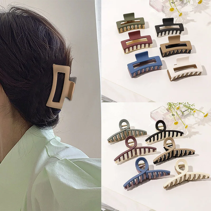 Korean Fashion Large Hair Claws For Women Minimalism Two Color Matching Barrettes Headwear Hairpin Grab Clip Hair Accessories
Korean Fashion Large Hair Claws For Women Minimalism Two Color Matching Barrettes Headwear Hairpin Grab Clip Hair Accessories