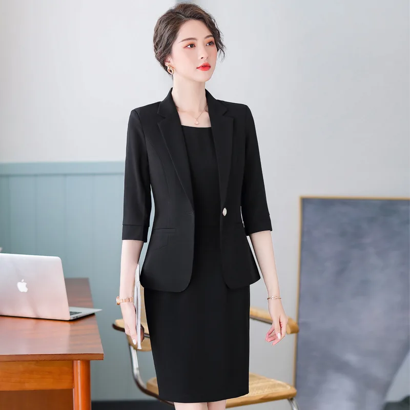 Suits Elegant Dress Women Spring Autumn Fall Midi Knee Length Dresses OL Office Lady Work Clothes 2 Piece Sets Female Plus Size
Suits Elegant Dress Women Spring Autumn Fall Midi Knee Length Dresses OL Office Lady Work Clothes 2 Piece Sets Female Plus Size