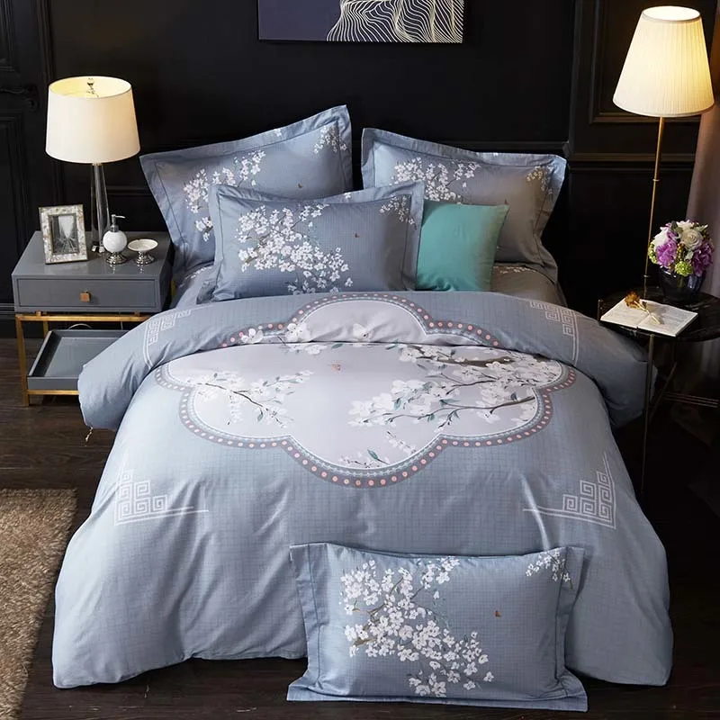 Vintage Floral Blossom Duvet Cover set 100%Nature Cotton Soft Bedding set 1Bed sheet 2 Pillowcase 1 Quilt cover Queen King Size
Vintage Floral Blossom Duvet Cover set 100%Nature Cotton Soft Bedding set 1Bed sheet 2 Pillowcase 1 Quilt cover Queen King Size