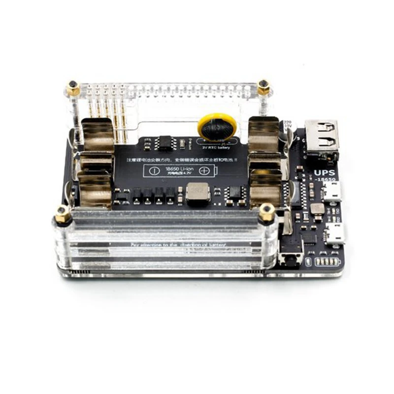 Raspberry Pi Ups Power Supply Expansion Board with Rtc Metering 5V Output Serial Port Function for Raspberry Pi 4B 3B+3B
Raspberry Pi Ups Power Supply Expansion Board with Rtc Metering 5V Output Serial Port Function for Raspberry Pi 4B 3B+3B