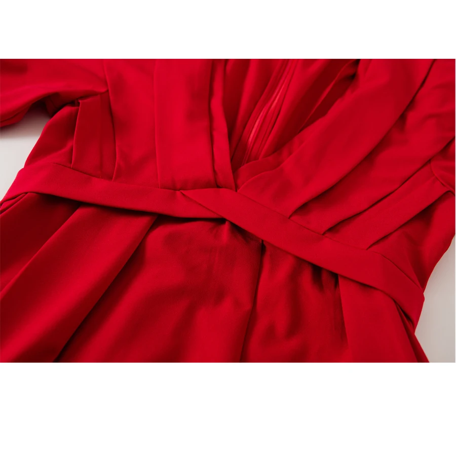 21 Spring Elegant Short horn sleeve V neck folded dress hanging neck high waist short casual dress women summer dress
21 Spring Elegant Short horn sleeve V neck folded dress hanging neck high waist short casual dress women summer dress